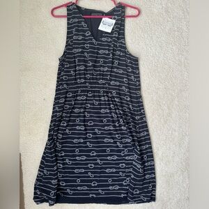Duffield Lane Navy Blue Rope Nautical Dress Large